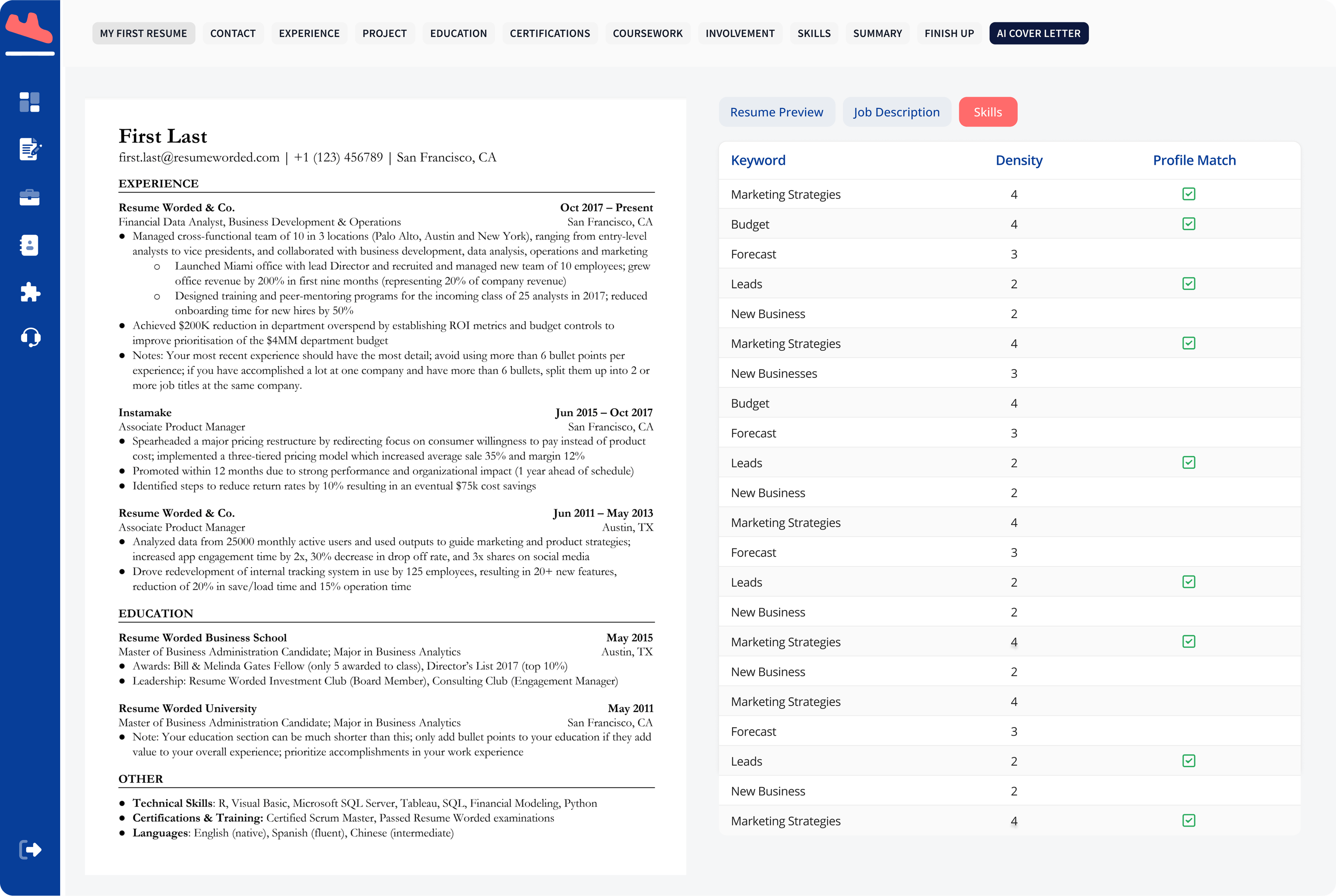 Resume Keyword Scanner